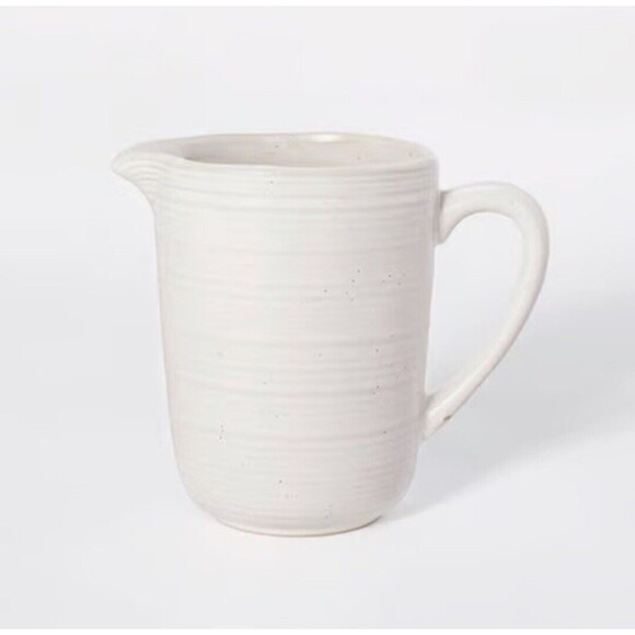 33oz Stoneware Beverage Pitcher - Threshold Designed with Studio McGee - New - Picture 1 of 4
